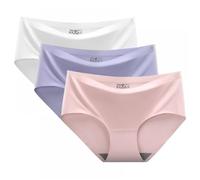 Culotte Pour Femme Lot de 3 Anti-Humidité Respirant Sous-Vêtements Pour Femme Taille Haute Extensibles Doux Slip Sans Coutures Elasticité Ventre Plat Léger Shorty Élégant Couverture Complète Pas Cher