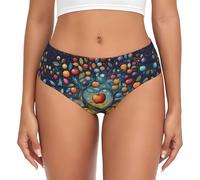 Culotte pour femme - Sous-vêtements respirants et doux - Bikini extensible - Taille XS à 4XL, Arbre vibrant 6, XL