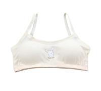 Culotte pour Fille Girls Underwear Lace Bralette for Teens Adjustable Straps Comfortable Training Bra for Everyday Wear 10 15 Ans Old(Beige,10-15 Ans)