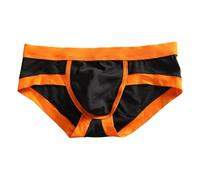 Culotte pour homme à l'intérieur portant une couleur contrastée tendance absorbant la transpiration, Noir , M