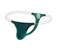 Culotte pour homme - En soie glacée - Taille basse - Sous-vêtements, vert, L