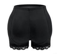 Culotte push-up en dentelle pour femme avec fonctionnalités améliorant les fesses (taille S, noir)