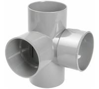 culotte double pvc - mâle / femelle - 87 degrés30 - equerre - diamètre 100 mm - nicoll at18