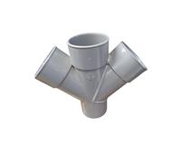 Culotte PVC Croix 45° MFFF 75x75x75mm