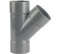 Culotte PVC double femelle 45° D80 - WAVIN - 3026030 Gris G