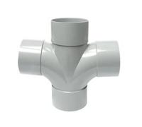 First Plast - Raccord PVC évacuation First Plast - Culotte PVC Double Parallèle 87°30 Mâle Femelle Ø100 FIRST-PLAST
