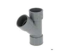 Culotte PVC femelle-femelle 45° Ø40