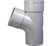 Culotte PVC gris 67 degrés30 - Diamètre 100 mm - Double emboîture - Girpi