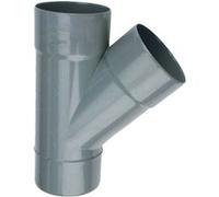 Culotte PVC mâle-femelle 45° D40 - WAVIN - 3026019 Gris G