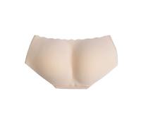 Bye Bra - Culotte rembourrée sans couture - Taille basse, contrôle du ventre - Beige S/M/L