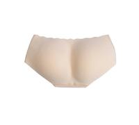 Bye Bra - Culotte rembourrée sans couture - Taille basse, contrôle du ventre - Beige S/M/L