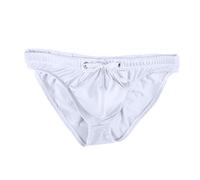 Culotte sexy pour homme - Slip sexy pour homme - Sous-vêtements de sport pour le sport - Slip classique pour homme - Suspensoir athlétique - Soutien bombé - Culotte de bikini, blanc, L