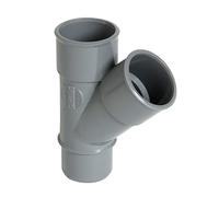 culotte simple pvc - mâle / femelle - 45 degrés - diamètre 32 mm - nicoll bf14