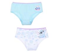 Culotte Stitch Disney Lot de 2 culottes pour enfants, 100 % coton, bleu ciel, 10-12 ans