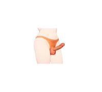 Culotte Strapon Silicone Élastique Réaliste Simple en Chair 6,5x5 Pouces Pour Couples Lesbiens et Trans