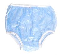 Culotte Taille Haute Anti-fuites En PVC Slip En Plastique À Enfiler Anti-fuites pour Incontinence avec Contrôle Des Odeurs Lavable Et Réutilisable pour Adultes Et Seniors,M,Blue