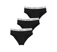 Culotte taille haute femme BjÃ¶rn Borg Logo Brief (x3) Noir XS