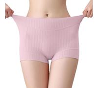 Culotte Ventre Plat,Caleçons Femme En Coton Culotte Élastique Taille Haute Douce Respirante Élastique Sous-Vêtement Sous Jupe Shorty Couleur Unie Ventre Plat Élégante Chic Confortable Boxer Violet 5Xl