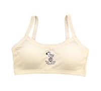 Culottefille Girls Underwear Lace Bralette for Teens Adjustable Straps Comfortable Training Bra for Everyday Wear 10 15 Ans Old(Beige,10-15 Ans)