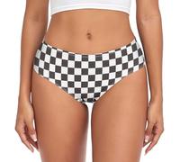 Culottes À Carreaux Noirs Et Blancs Bas De Bikini pour Tous Les Jours 4XL
