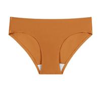 Culottes Coton pour Femme String Respirant Taille Basse sans Couture pour Femme,Slip Fin de Couleur Unie pour Un Confort Quotidien(Brown,M)