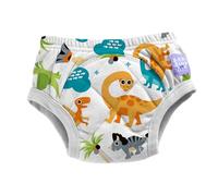 Culottes d'apprentissage Bambino Mio pour tout-petits, 3-4 ans, Dinosaures - réutilisables, lavables, pour l'apprentissage de la propreté - Fille et Garçon - Motif point de croix