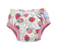 Culottes d'apprentissage Bambino Mio pour tout-petits, 3-4 ans, Fraise Fantastique - réutilisables, lavables, pour l'apprentissage de la propreté - Fille et Garçon - Motif point de croix