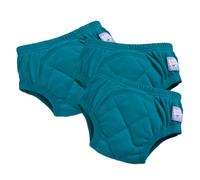 Culottes d'apprentissage Bambino Mio pour tout-petits, lot de 3, 2-3 ans, Bleu Canard - Garçons - réutilisables, lavables, pour l'apprentissage de la propreté - Fille et Garçon - Motif point de croix
