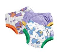 Culottes d'apprentissage Bambino Mio pour tout-petits, lot de 3, 2-3 ans, Confiance des Animaux - réutilisables, lavables, pour l'apprentissage de la propreté - Fille et Garçon - Motif point de croix