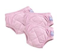 Culottes d'apprentissage Bambino Mio pour tout-petits, lot de 3, 2-3 ans, Rose Pâle - Garçons - réutilisables, lavables, pour l'apprentissage de la propreté - Fille et Garçon - Motif point de croix