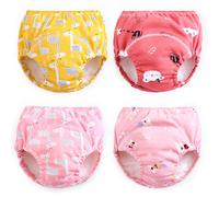 Culottes d'apprentissage Max Shape pour filles, tailles 2T, 3T et 4T, lot de 4 sous-v tements d'apprentissage pour b b s filles, rouge