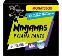 Culottes de nuit / couches-culottes Ninjamas pour garçons (17-30kg), 60 culottes de pyjama, 4-7 ans, BOX MONTANT