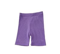 Culottes d'été pour Petites Filles Culottes superposées sur Le Devant pour Femmes Pantalons de Couleur Unie Style Fin Survêtement Fille Ensemble Grande Taille (Purple 3-4 Years)