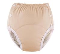 Culottes d'incontinence en coton pour adultes : lavables, respirantes, réglables et anti-fuites pour personnes âgées (jaune, M)