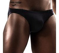 Culottes en coton pour homme - Sous-vêtements respirants - Sexy - Triangle - Culotte ultra fine - Évacuation de l'humidité - Slip de sport confortable - Décontracté - Maison, Noir , 3XL