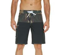 Culottes Et Slips, Maillot De Bain Homme Printemps-éTé Camouflage DéContracté Taille Ajustable par Cordon De Serrage Doublure Triangulaire SéChage Rapide Poche