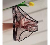 Culottes et Slips Slip Femme Comfort Knickers 3 pièces sous-vêtements transparents hommes Sexy maille glace soie slips respirant mince mi-taille Sous-VêTements En Culotte été grande taille ( Color : B