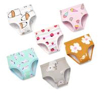 Culottes Fille 2-3 Ans 100% Coton Peigné Confortable | Taille Élastique | Motifs Adorables - Lot de 6