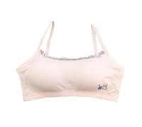 Culottes Fille Girls Underwear Lace Bralette for Teens Adjustable Straps Comfortable Training Bra for Everyday Wear 10 15 Ans Old(Red,10-15 Ans)