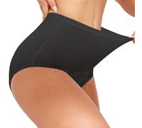 Culottes gainantes pour le ventre, gainant pour le ventre | Shaper pour le corps de la lingerie menstruelle respirante | Culottes invisibles à haute élasticité Doublure étanche pour le, Noir , L