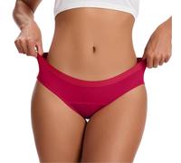 Culottes Menstruelles Culotte Maillot De Bain Menstruelle Flux Abondant Grande Taille Coton Bio Tres Menstruel Ado Anti Fuite Urinaire sans Couture Femme Lavable Regles pour Haute，Vin，XL