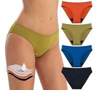 Culottes Menstruelles pour Adolescentes Culottes Menstruelles en Coton Sous-Vêtements Post-Partum Slips Absorbants Anti-Fuites pour Flux Abondant Lot de 4 Lot de L
