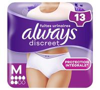 Always Discreet Fuites Urinaires Protection Intégrale Culottes M Culotte D'Incontinence 13 pc(s)