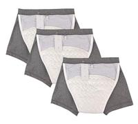 Culottes pour Incontinence Urinaire Anti-Fuite Confortable Absorbante Couche Lavable Réutilisables sous Vêtements Protecteurs Couche Adulte Slip Incontinence Homme B,L