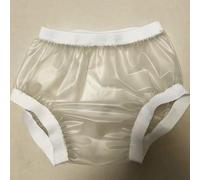 Culottes Réutilisables Et Lavables Slip pour Incontinence Plastique À Clipser Culotte Anti-Fuite pour Personnes Âgées, Adultes Hommes Et Femmes,S,White