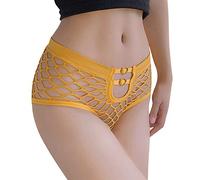 Culottes Sexy Transparentes en Dentelle pour Femmes avec Oeillets, Sous-Vêtements Coquins et Respirant, Tangas Sexy à Taille Moyenne, Strings avec Découpes en Résille, Bikini Extensible, Mignonnes