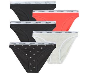 Culottes & slips femmes Calvin Klein Jeans BIKINI X5 Noir EU S