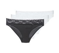 Culottes & slips femmes DIM COTON FEMININE 2+1 GRATUIT Noir FR 48 / 50