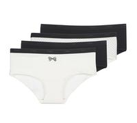 Culottes & slips femmes DIM POCKET COTON STRETCH x4 Noir FR 36 / 38