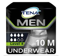Culottes TENA Men Premium Fit Niveau 4 Medium (1430 ml), paquet de 10, protection contre l'incontinence